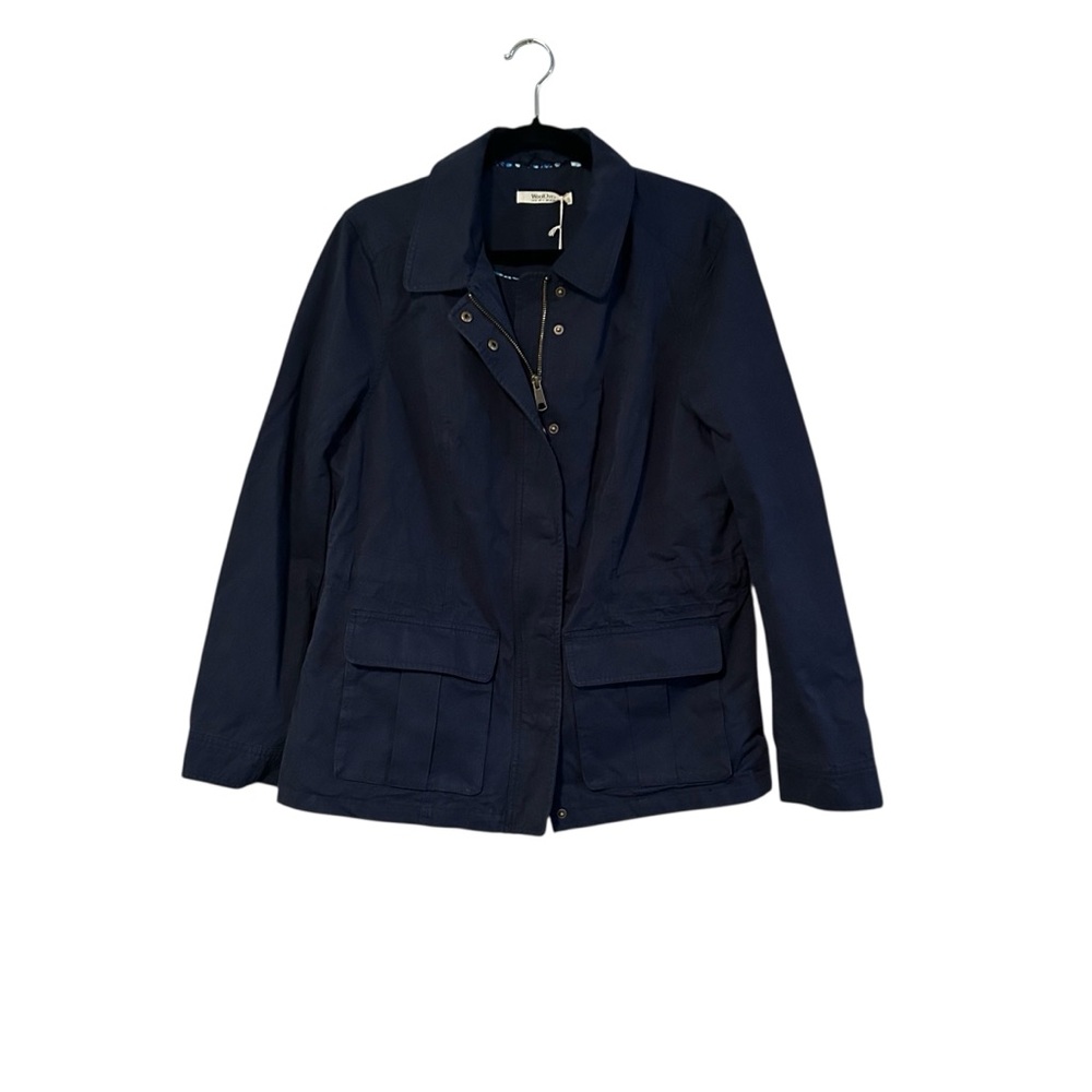 Woolovers New Utility Jacket Navy Women’s Sz 10 100% Cotton